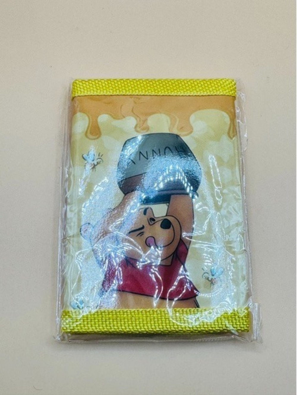 Colorful Character Zipper Wallets for Kids & Teens (Yellow Honey Winnie)